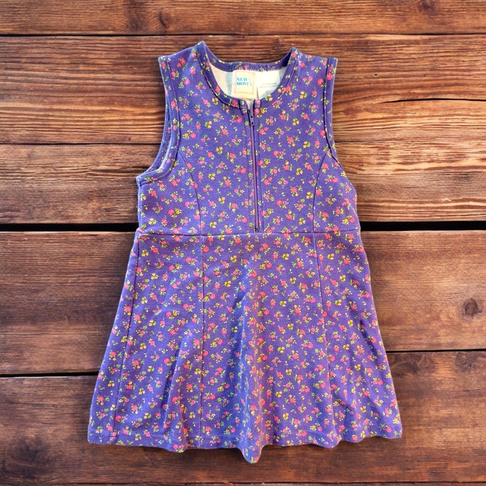 Vintage Toddler Dress 5t Floral Print